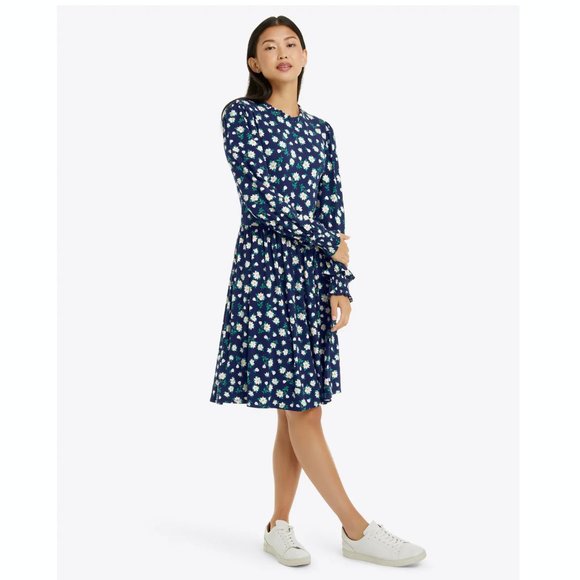 Draper James Kitty Dress in Magnolia Long Sleeve Floral Print M - Picture 3 of 6